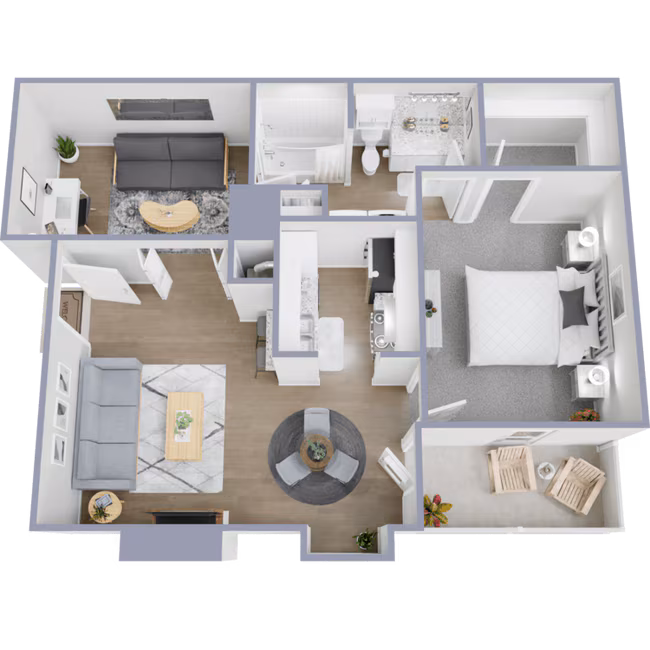 Unit B1012 floor plan